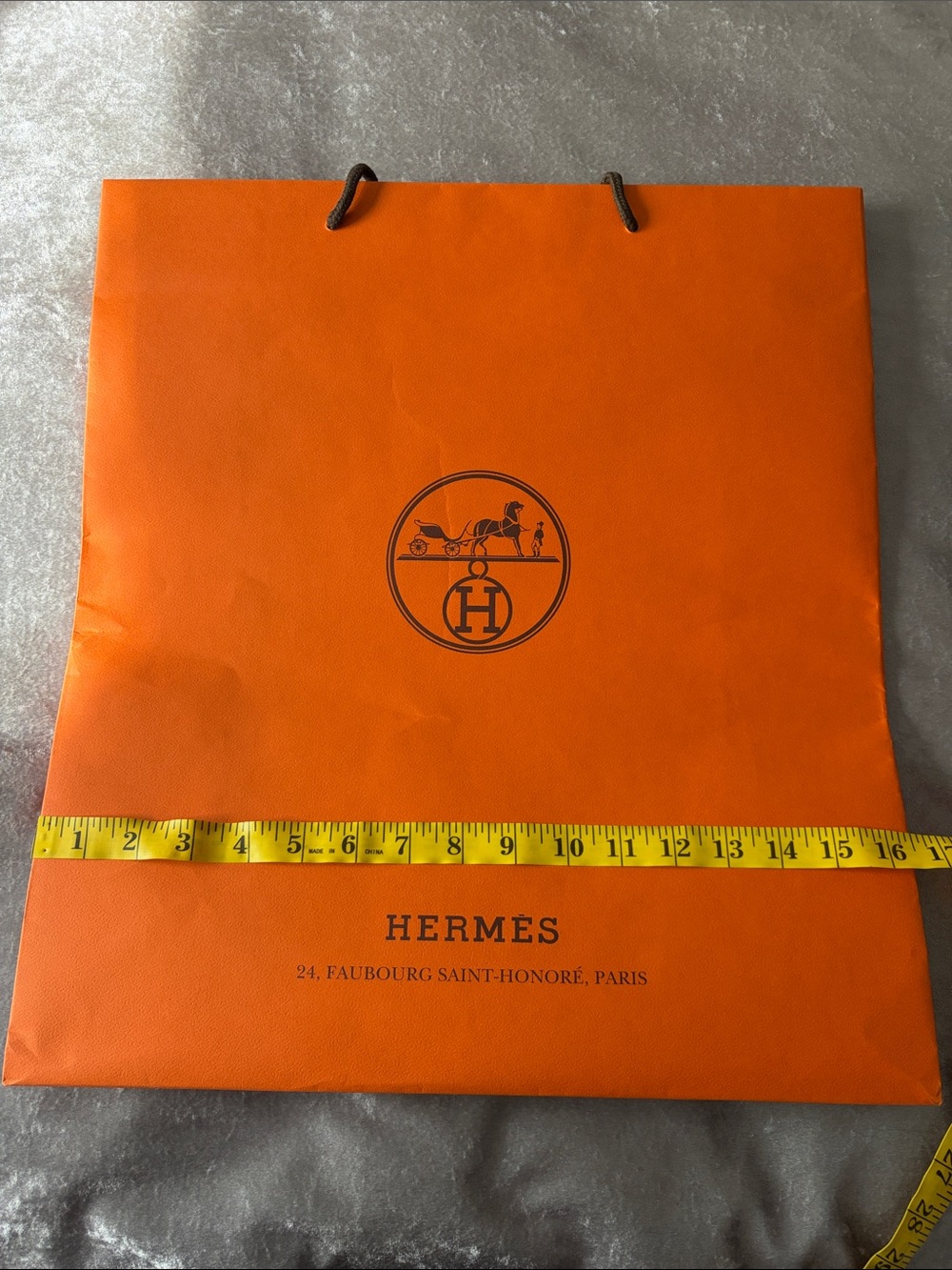 Orange Hermes Shopping/Storage Bag